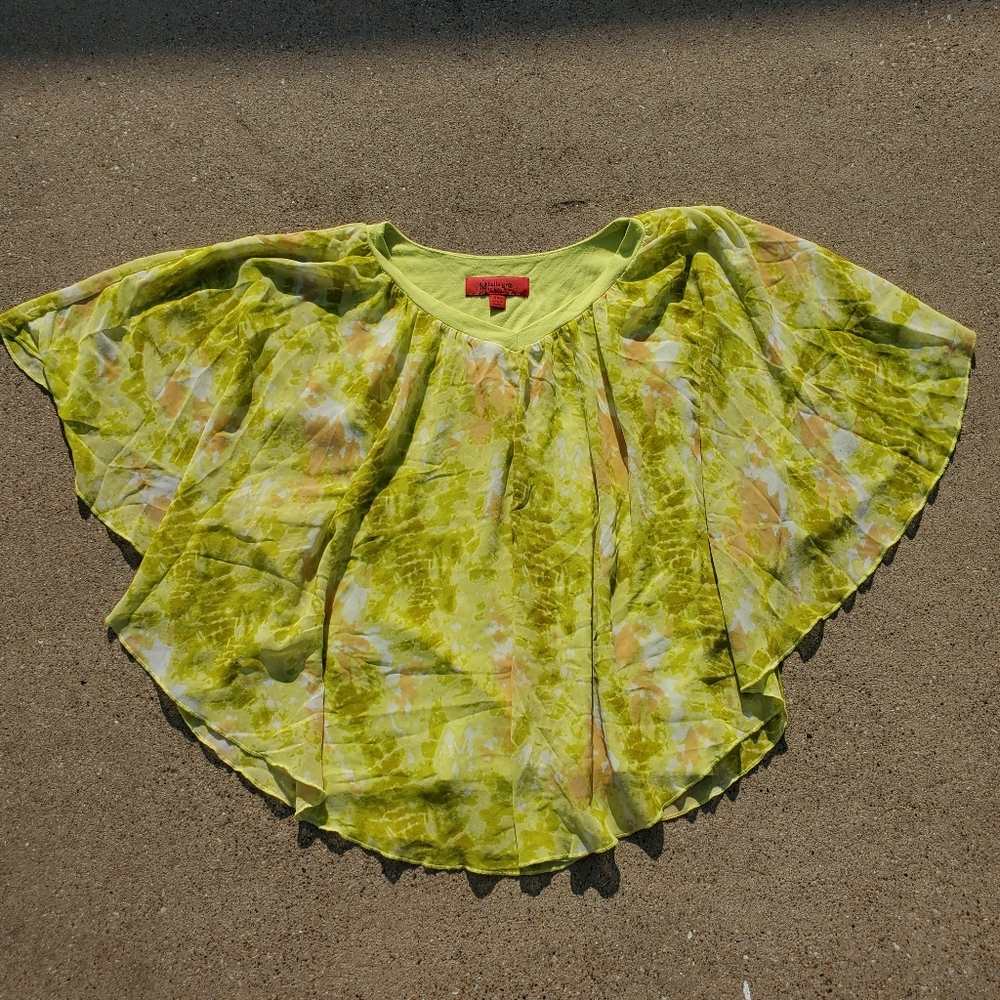 Belle Gray Vneck Tunic Top Sz XXS